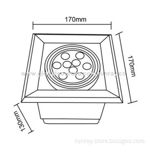 9W LED Downlight, 900lm, 85-265V AC or 12-24V DC, Bridgelux/Epistar/EpiLEDs Chip, CE, ISO 9001 Mark